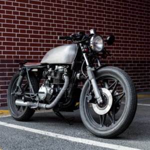 Vintage motorcycle cafe racer style. Product
